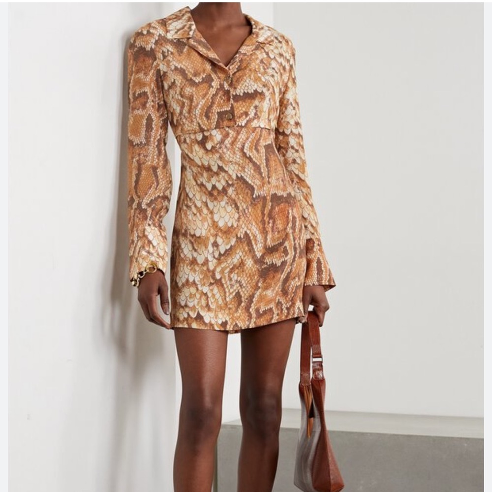 Nanushka snake mini dress